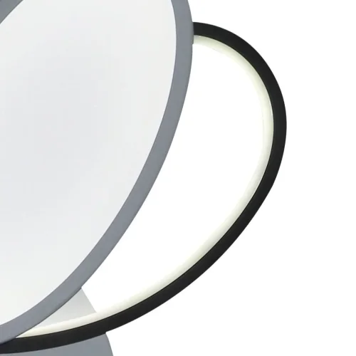 Люстра потолочная с пультом HIGH-TECH LED LAMPS 82045 Natali Kovaltseva белая на 1 лампа, основание белое в стиле современный хай-тек с пультом фото 4
